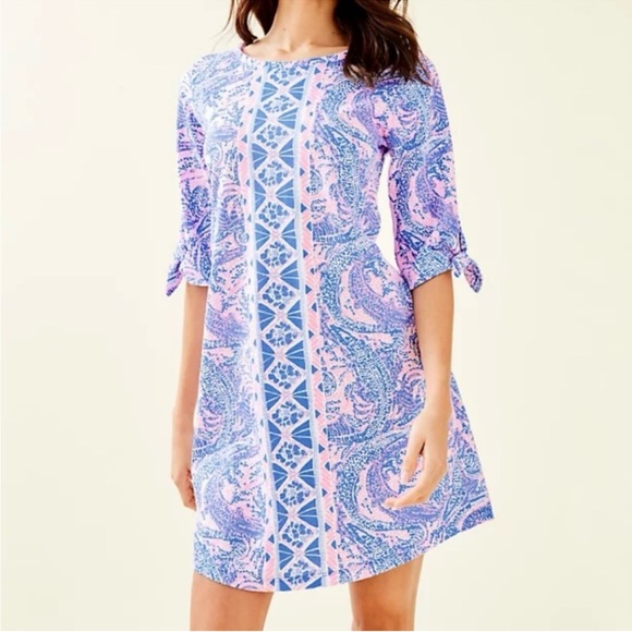 Lilly Pulitzer Preston Tie Sleeve Dress - Picture 1 of 5